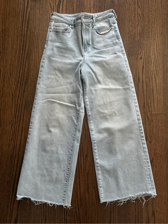 78&Sunny Denim - Light Wash Cropped Wide-Leg Jeans - Women